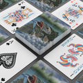 Black Bass on the Hook Poker Playing Cards — Illustrated Fish Back Design