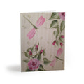 Floral Dragonfly Greeting Cards - Blank Note Cards (8/16/24-Pack)