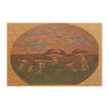 Mushroom Landscape Doormat | Rustic Mushroom Meadow Coir Mat
