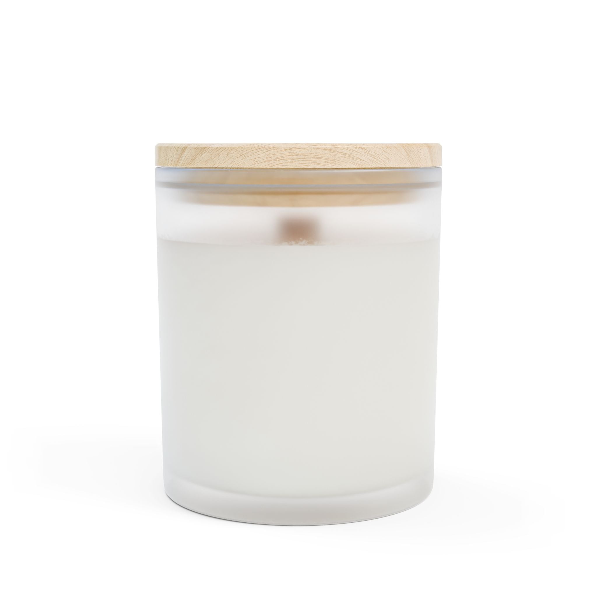 Moose Watercolor Frosted Glass Candle - 11 oz Rustic Woodland Home Decor