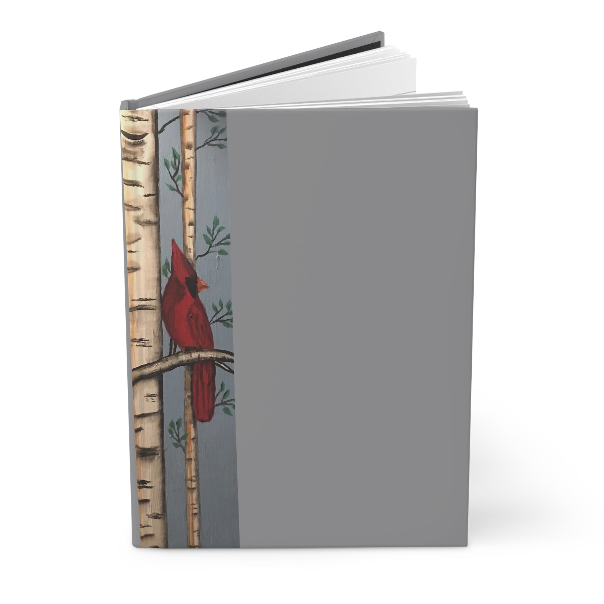 Cardinal Birch Hardcover Journal — Matte Notebook for Nature Lovers