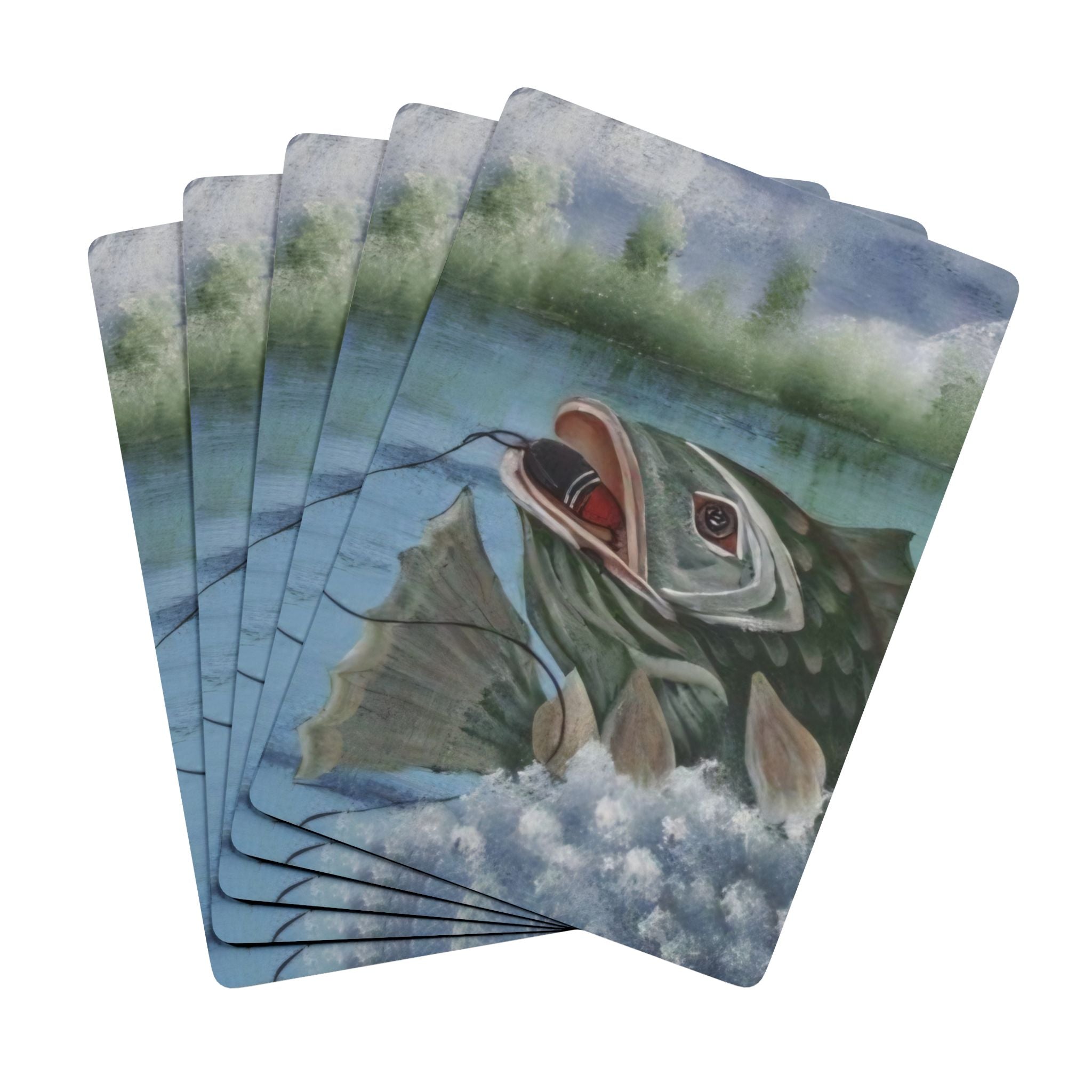 Black Bass Playing Cards | Original Wildlife Art Deck