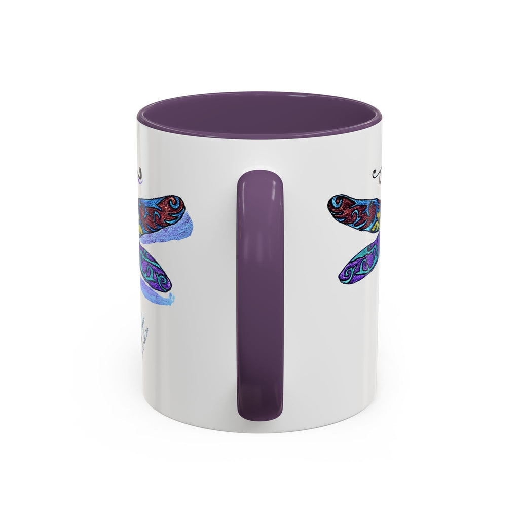 Dragonfly Motif Accent Coffee Mug (11, 15oz)