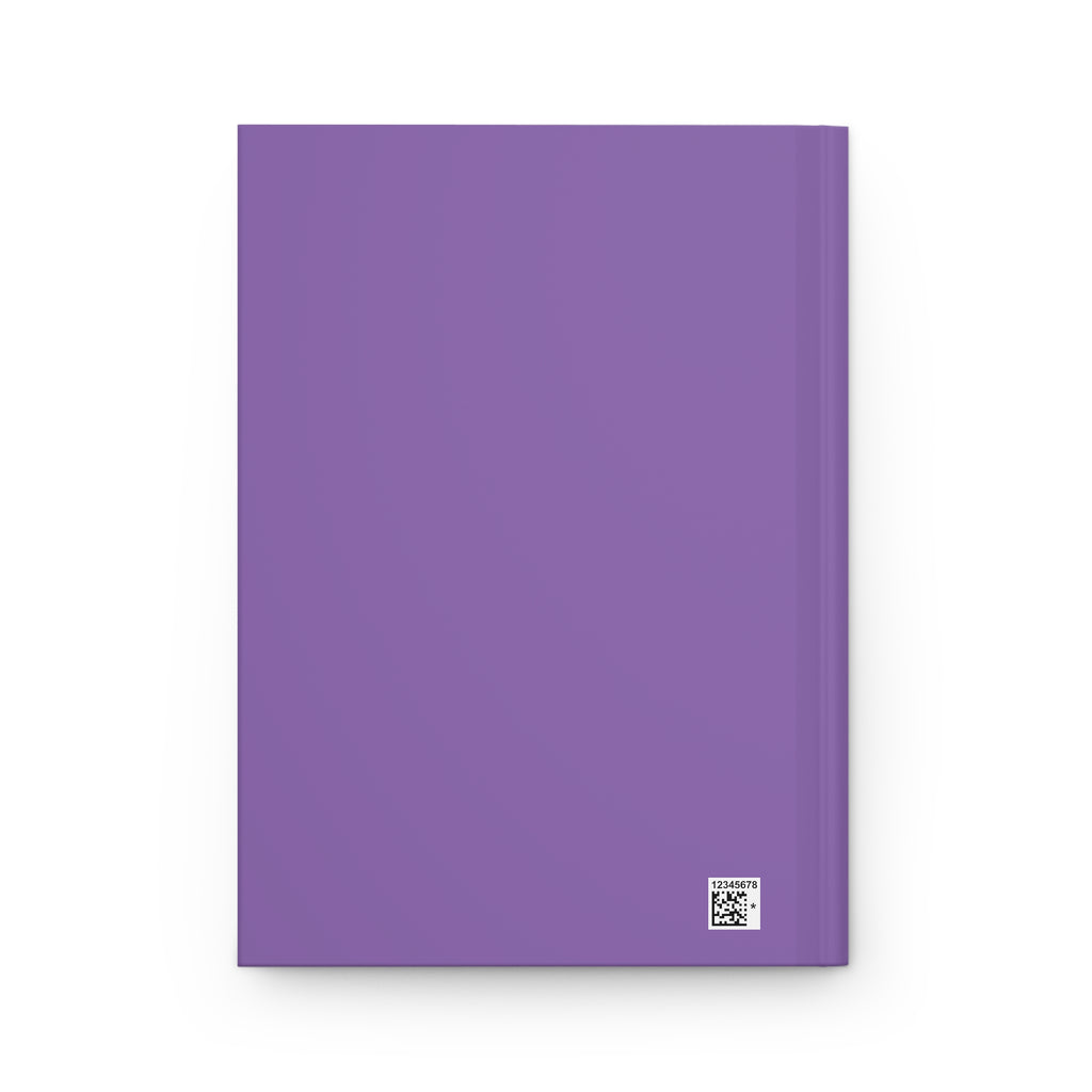 Purple Rose Illustration Hardcover Journal | Floral Notebook