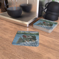 Fishing Bass Coasters — Set of 4/6 Decorative Drink Coasters (50/100 pcs bulk option)