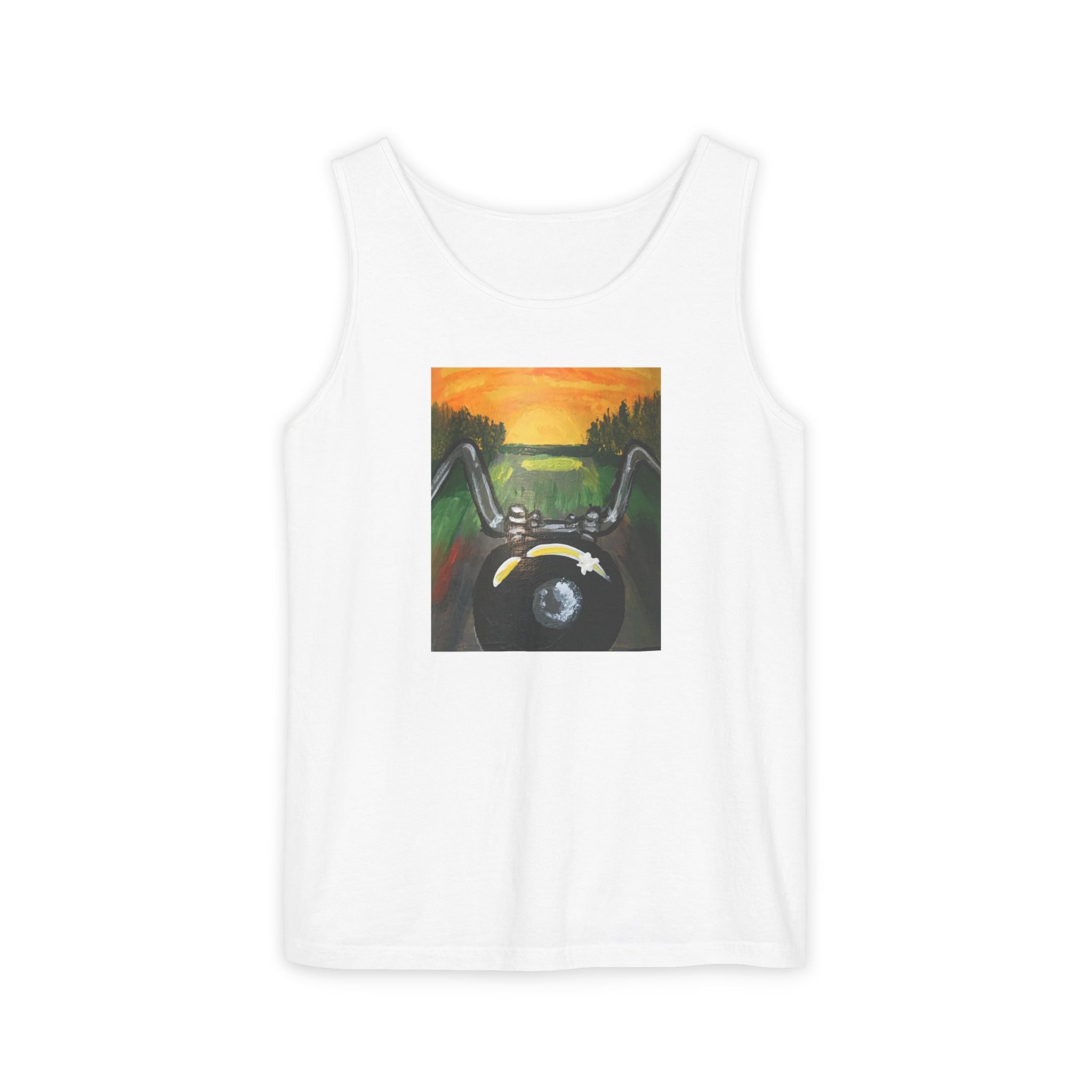 Sunset Motorcycle Ride Tank Top