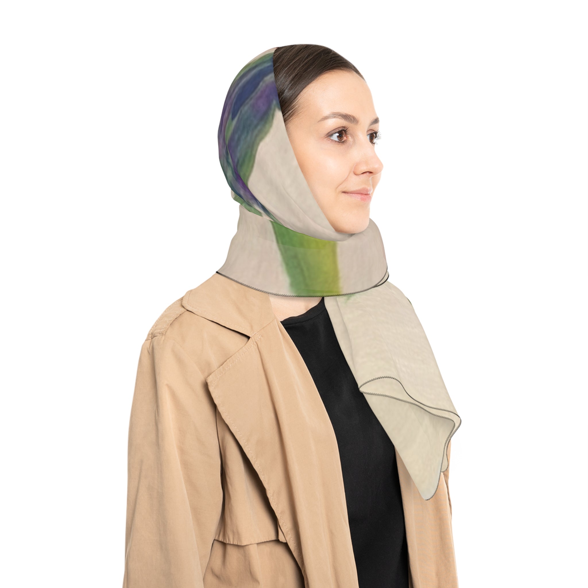 Parrot & Berries Silk-Feel Scarf