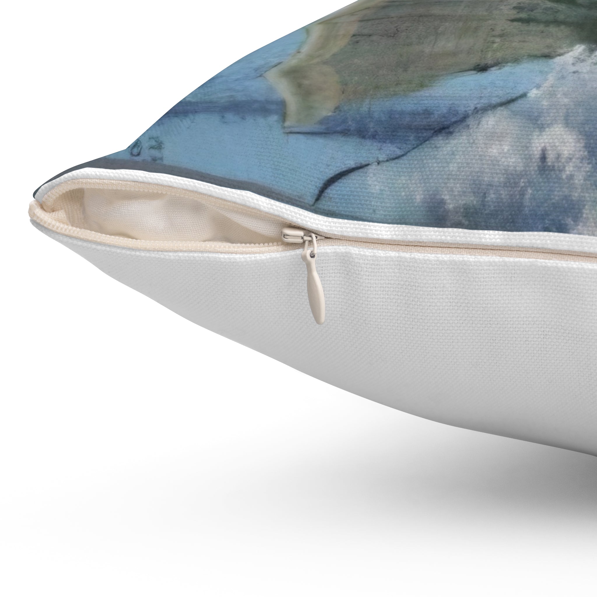 Bass Fishing Throw Pillow – Lifelike Fish Jumping Design for Cabin, Lake House, or Fisherman Gift