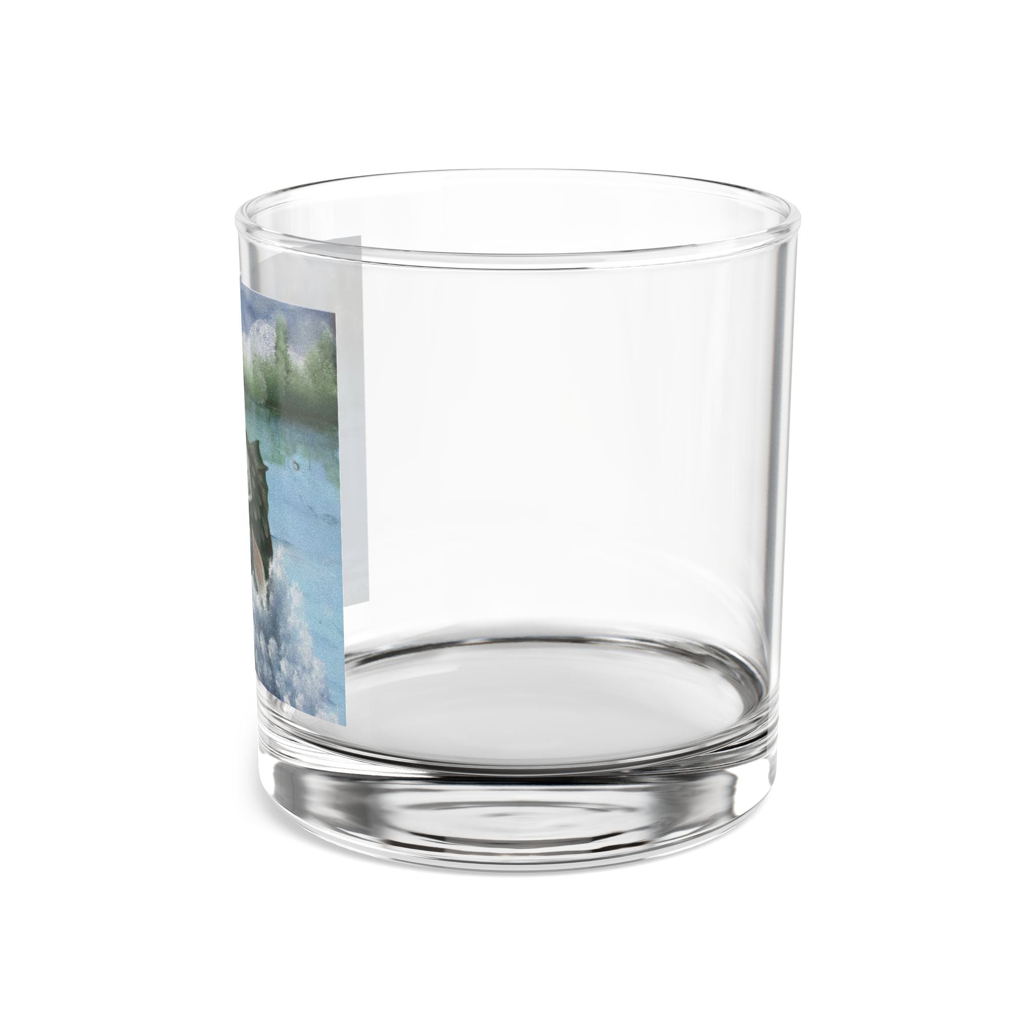 Black Bass Fish Whiskey Glass - 10oz Rocks Glass with Fish Art
