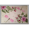 Floral Dragonfly Serving Tray — Pink Rose Vintage Tea Tray