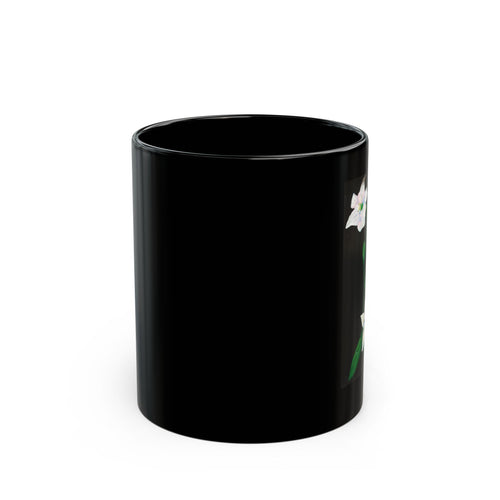 Black Floral Mug – Colorful Lily Bouquet Coffee Cup (11oz, 15oz)