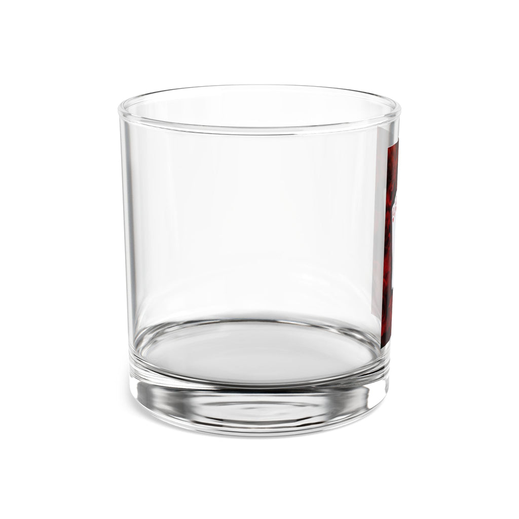 Poker Night 10oz Rocks Glass — Royal Flush Playing Cards Design