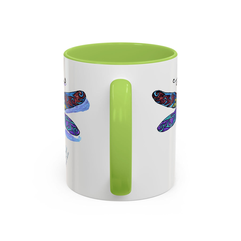 Dragonfly Motif Accent Coffee Mug (11, 15oz)