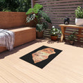 The Fragment — Neanderthal Cave Painting Outdoor Patio Rug