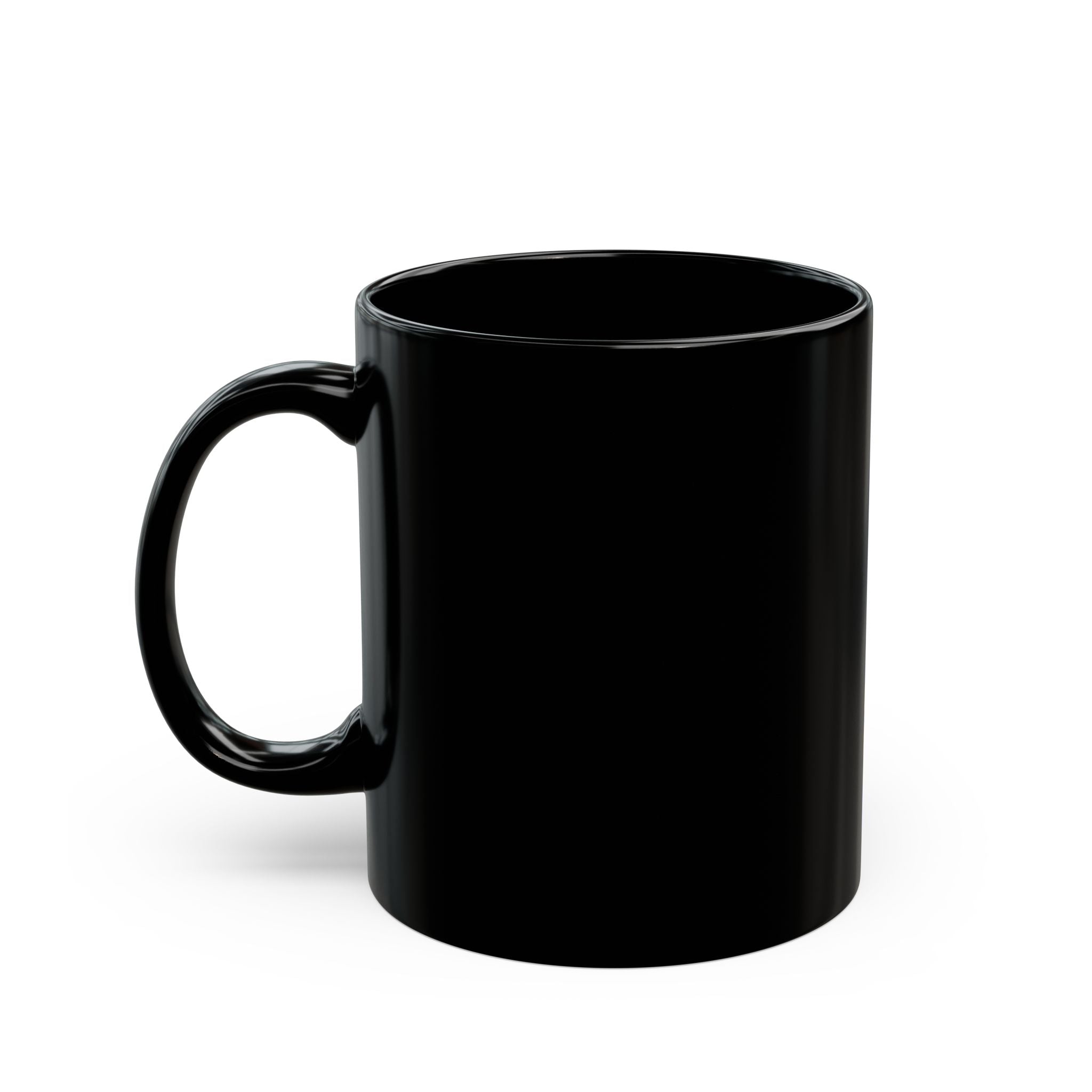 Sunflower Art Black Mug — Bright Floral Coffee Cup (11oz/15oz)