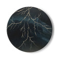 Lightning Storm Ceramic Coaster — Dark Blue Storm Cloud Drink Coaster