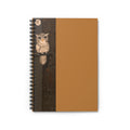 Owl Night Spiral Notebook — Rustic Brown Ruled Journal for Notes & Sketches