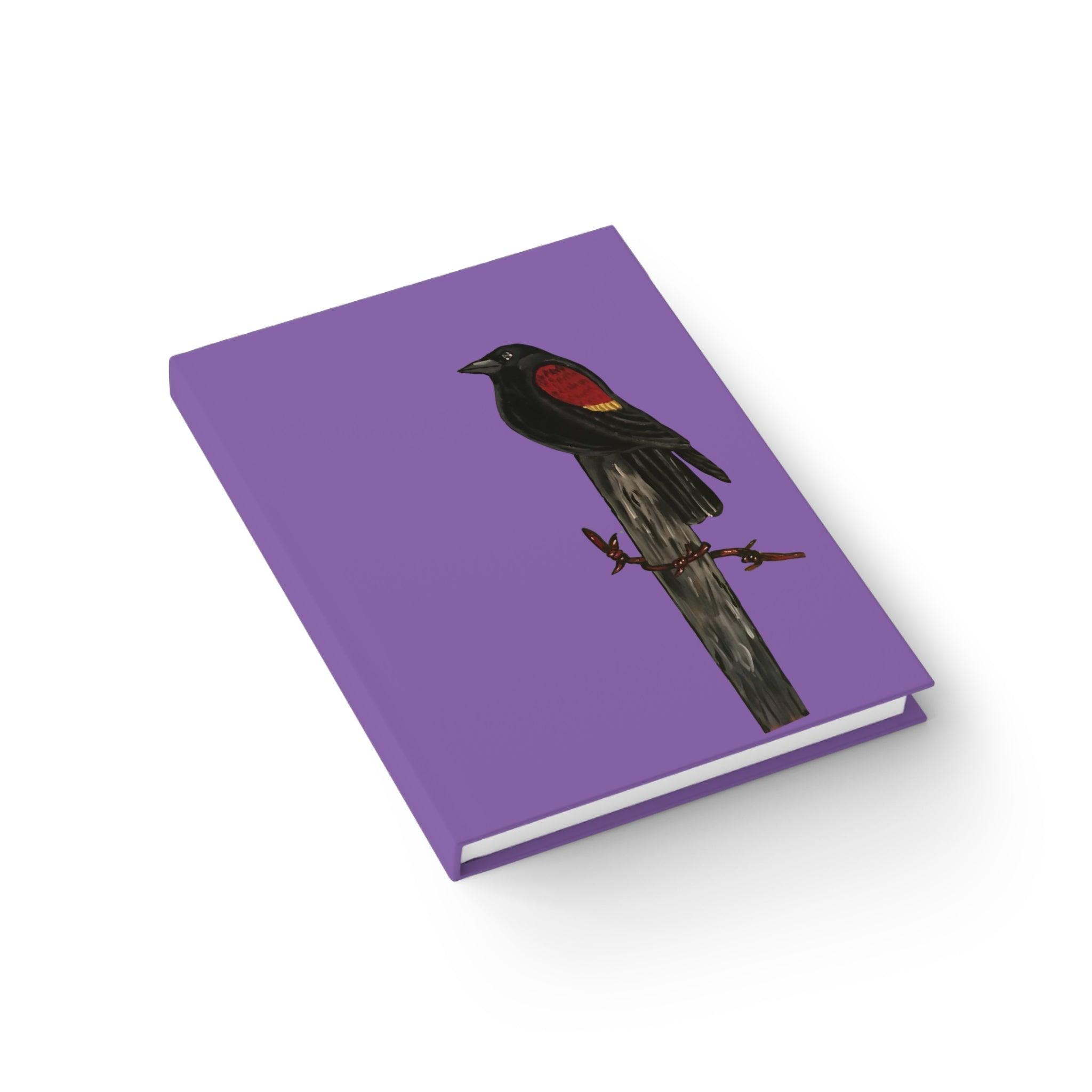 The Red-Winged Blackbird — Original Hand-Painted Art Journal