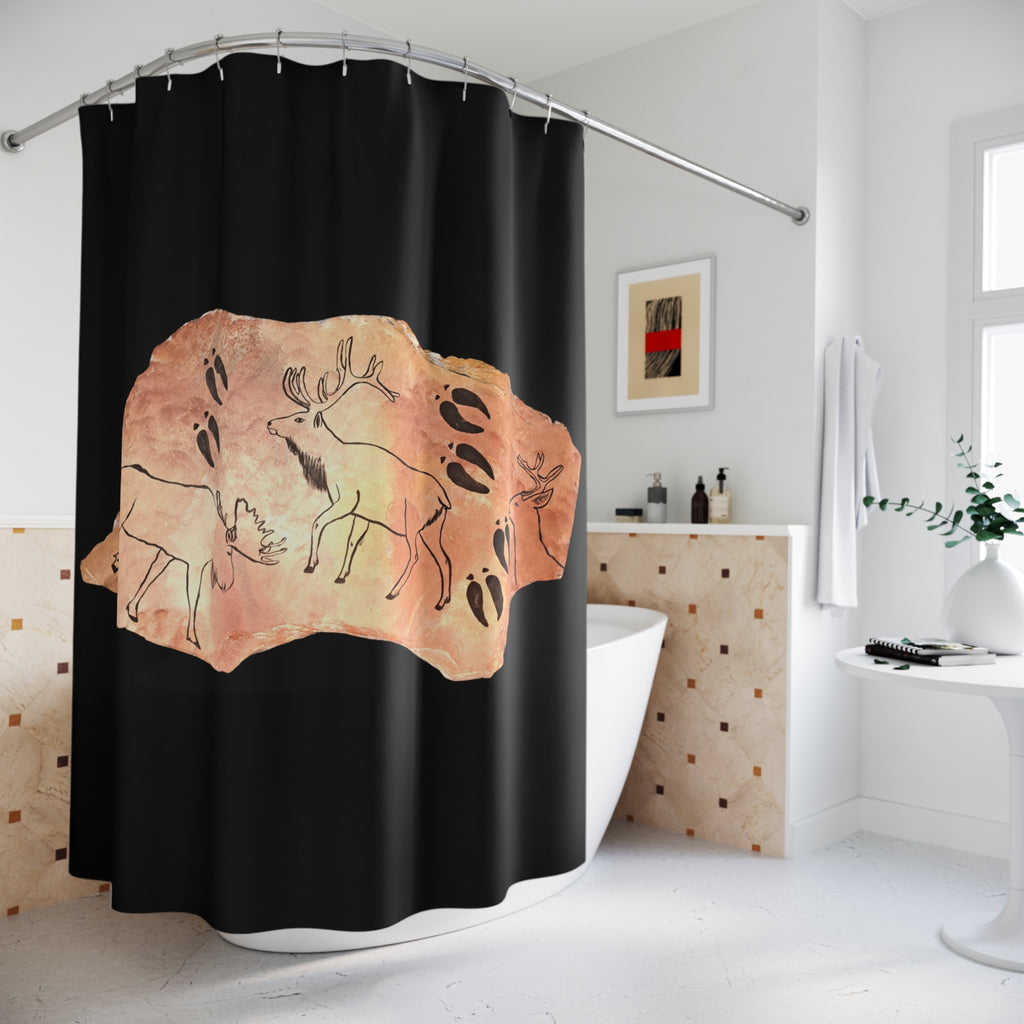 The Fragment — Neanderthal Cave Painting Shower Curtain