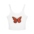 Orange Monarch Butterfly Tank Top | Vintage Style Insect Illustration