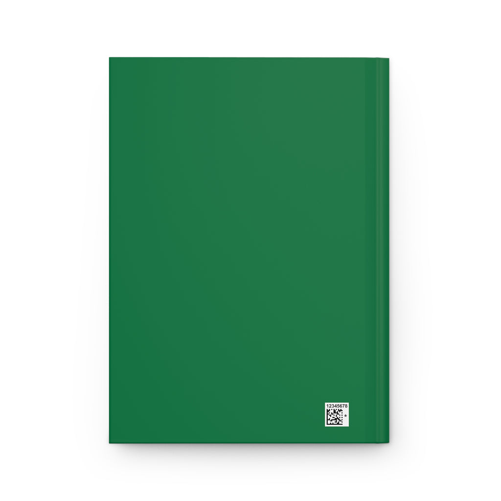 Dragonfly Green Hardcover Journal — Matte Hardcover Notebook for Nature Lovers, Sketching, & Daily Notes