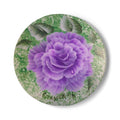 Purple Rose Ceramic Coaster | Floral Drink Coaster, Cork Back