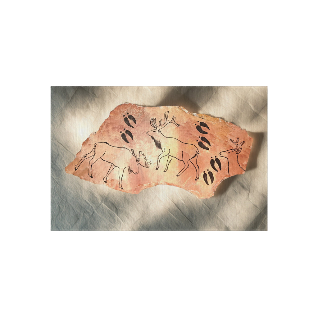 Caveman Art Outdoor Rug