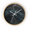 Lightning Storm Wall Clock — Atmospheric Thunderbolt Decor
