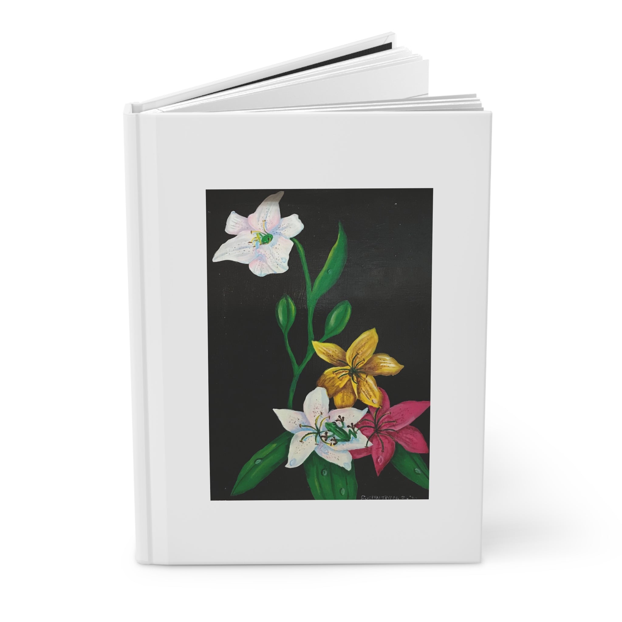 Floral Trio Hardcover Journal — Matte Botanical Notebook
