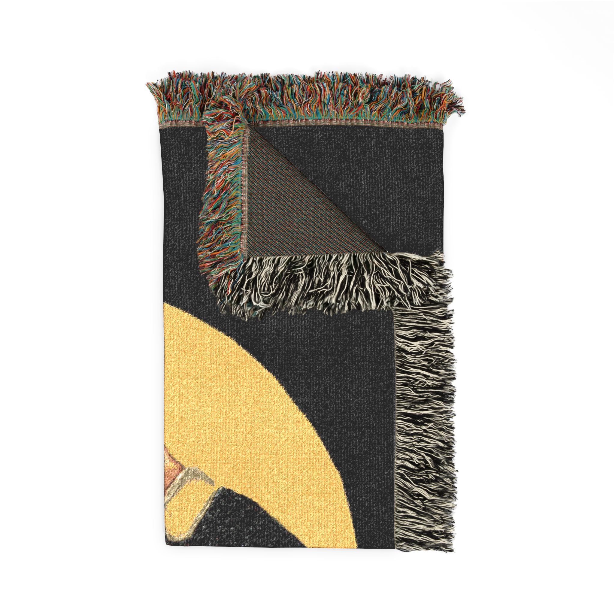 Nefertiti Profile Woven Blanket – Egyptian Queen Throw