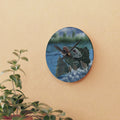 Bass Fishing Acrylic Wall Clock — Vintage Largemouth Angler Decor