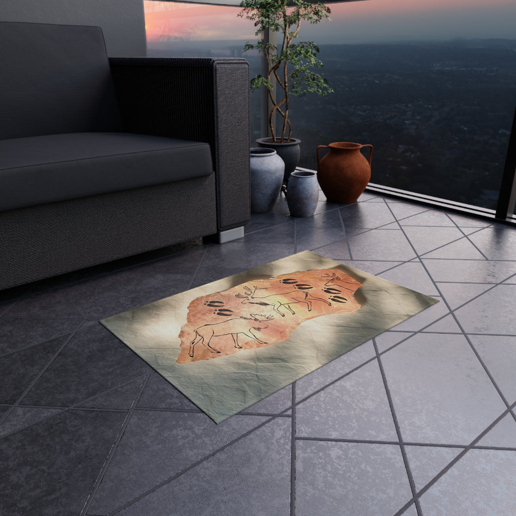 Caveman Art Outdoor Rug