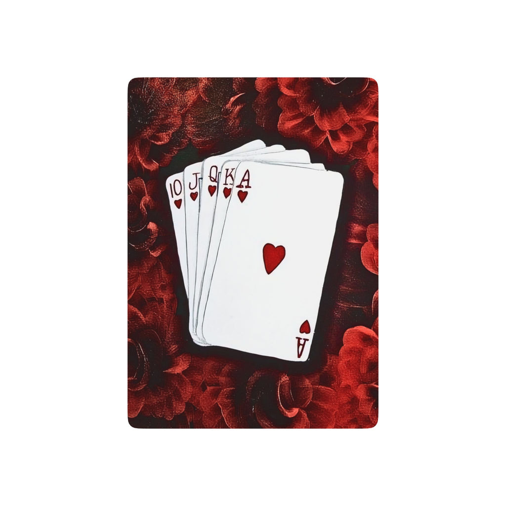Royal Flush Hearts playing cards | Poker Playing Cards, decorative back