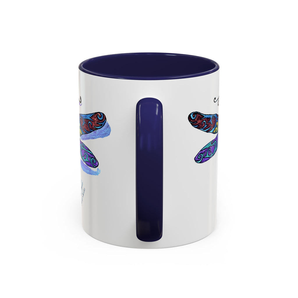 Dragonfly Motif Accent Coffee Mug (11, 15oz)