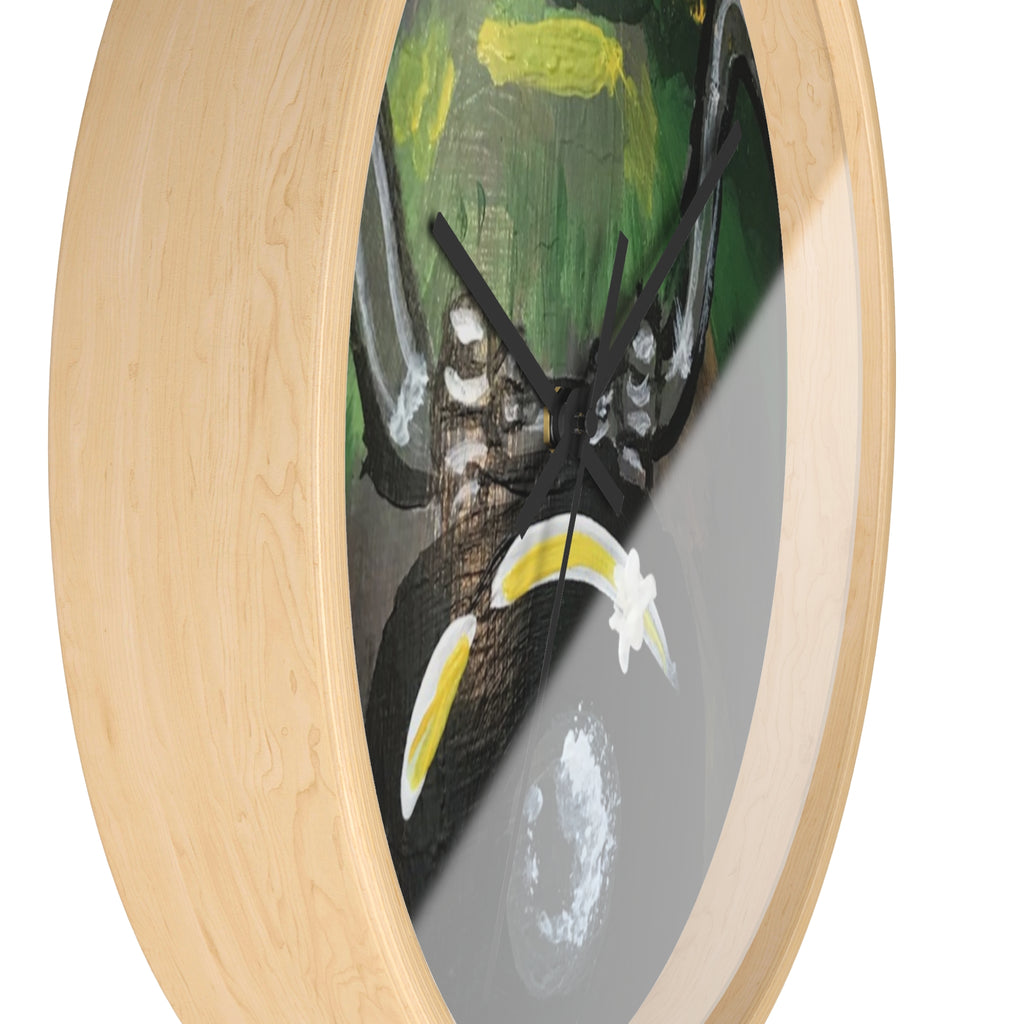 Bull Skull Wall Clock — Southwestern Desert Vibe with Crescent & Star Accent
