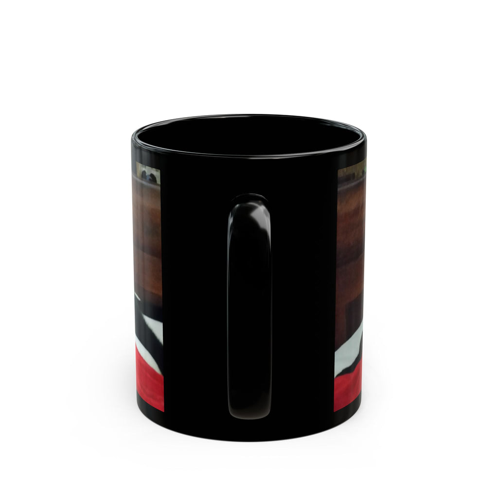 Black Cat Photo Mug - Cute Cozy Cat Coffee Cup (11oz, 15oz)