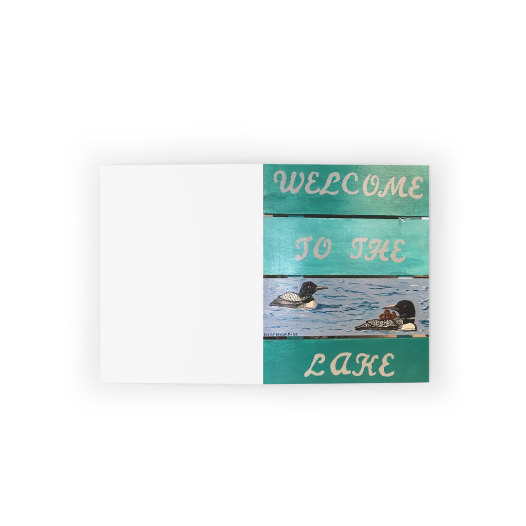 Lake Welcome Greeting Cards — "Welcome to the Lake" Note Cards (8/16/24 pcs)