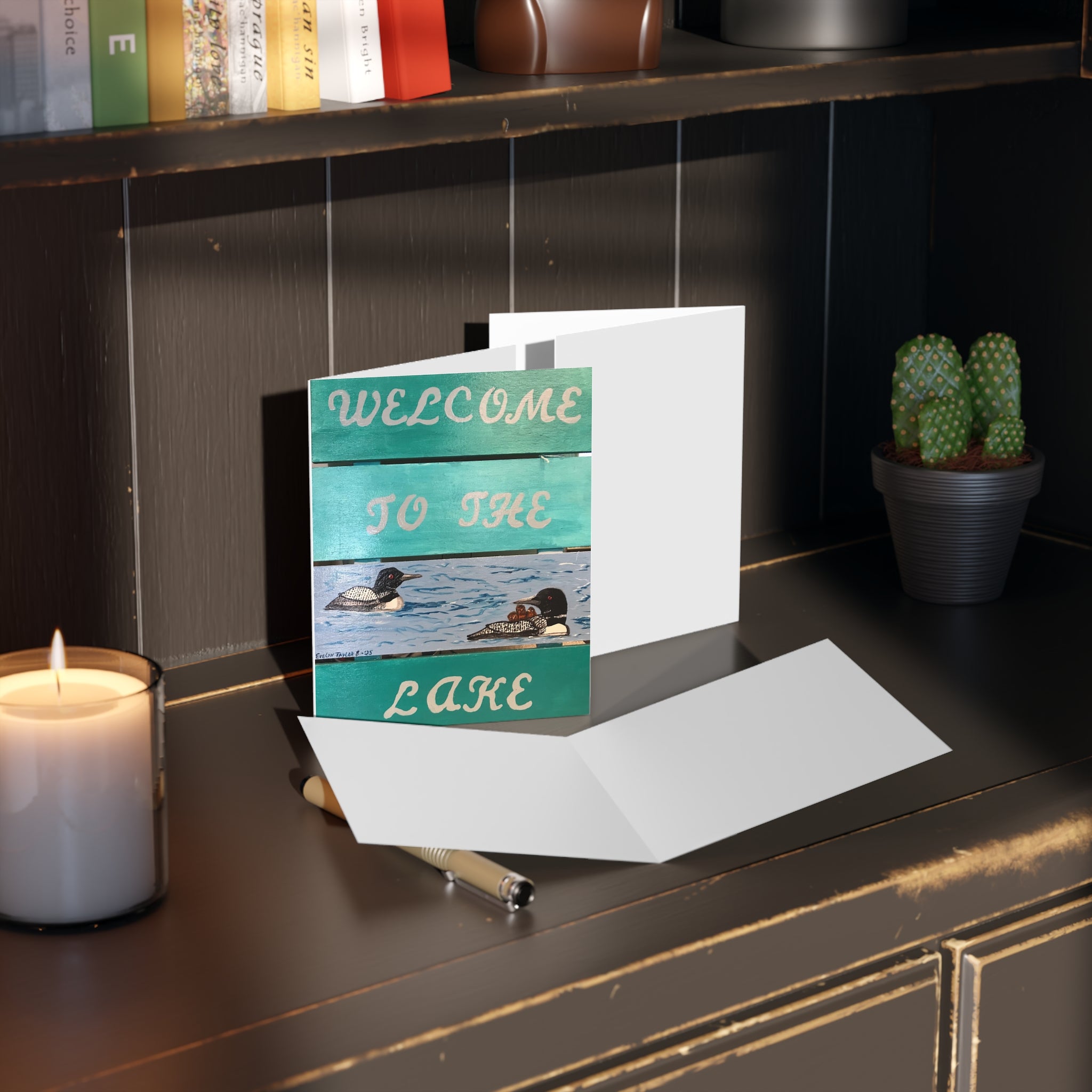 Lake Welcome Greeting Cards — "Welcome to the Lake" Note Cards (8/16/24 pcs)