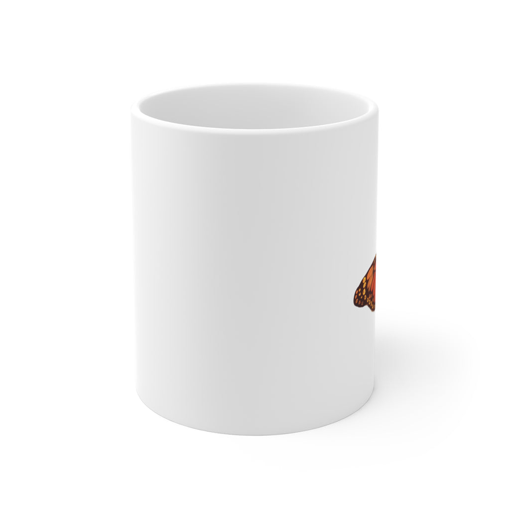 Monarch Butterfly Mug | Orange Butterfly Ceramic Coffee Cup