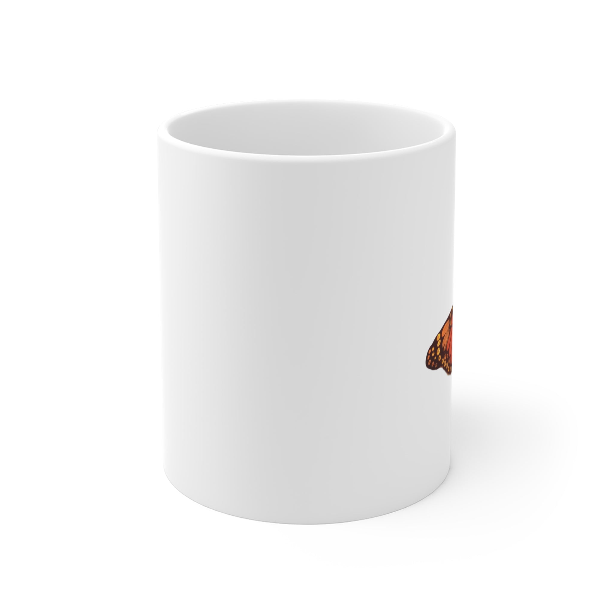 Monarch Butterfly Mug | Orange Butterfly Ceramic Coffee Cup