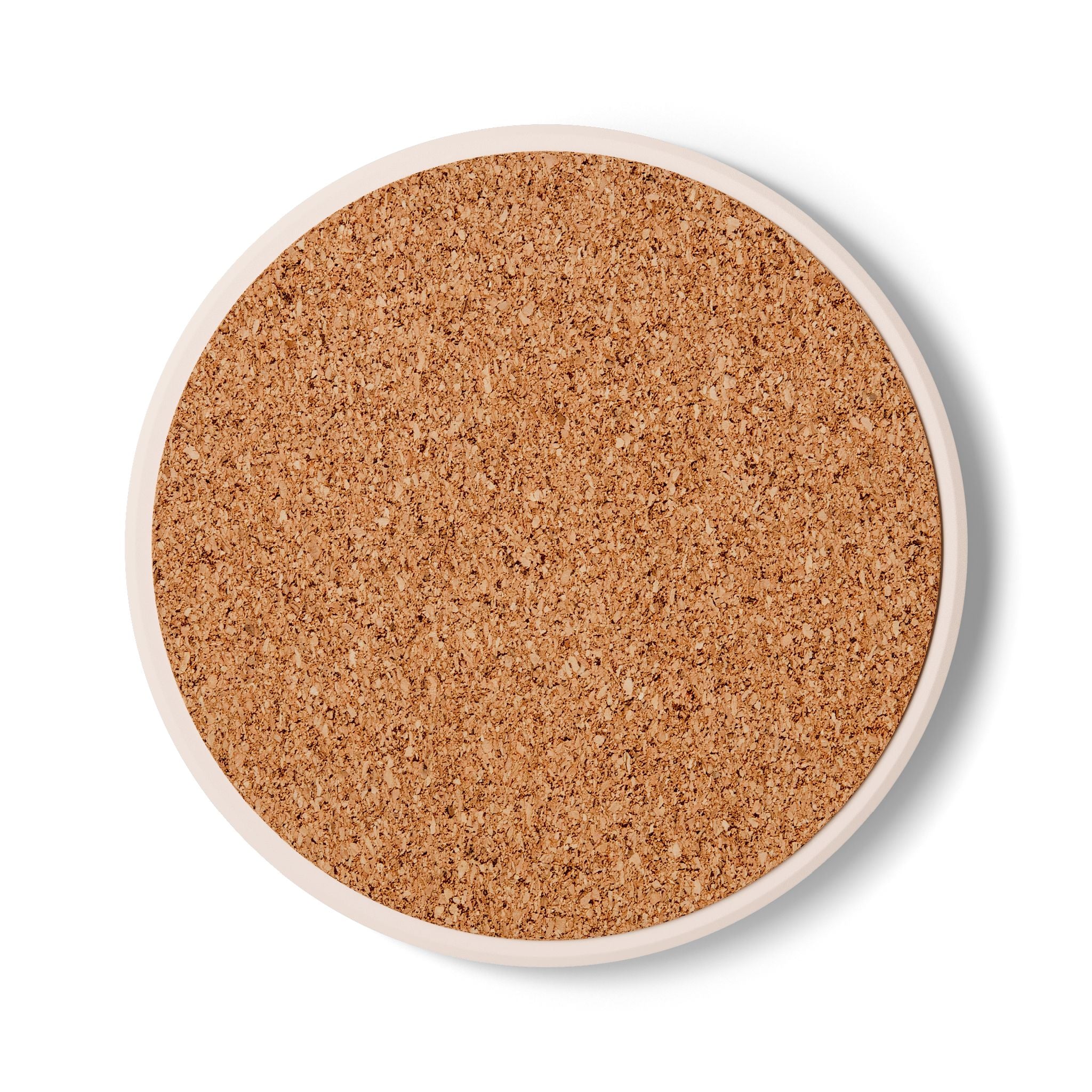Pink Tulip Floral Ceramic Coaster | Spring Flower Drink Pad