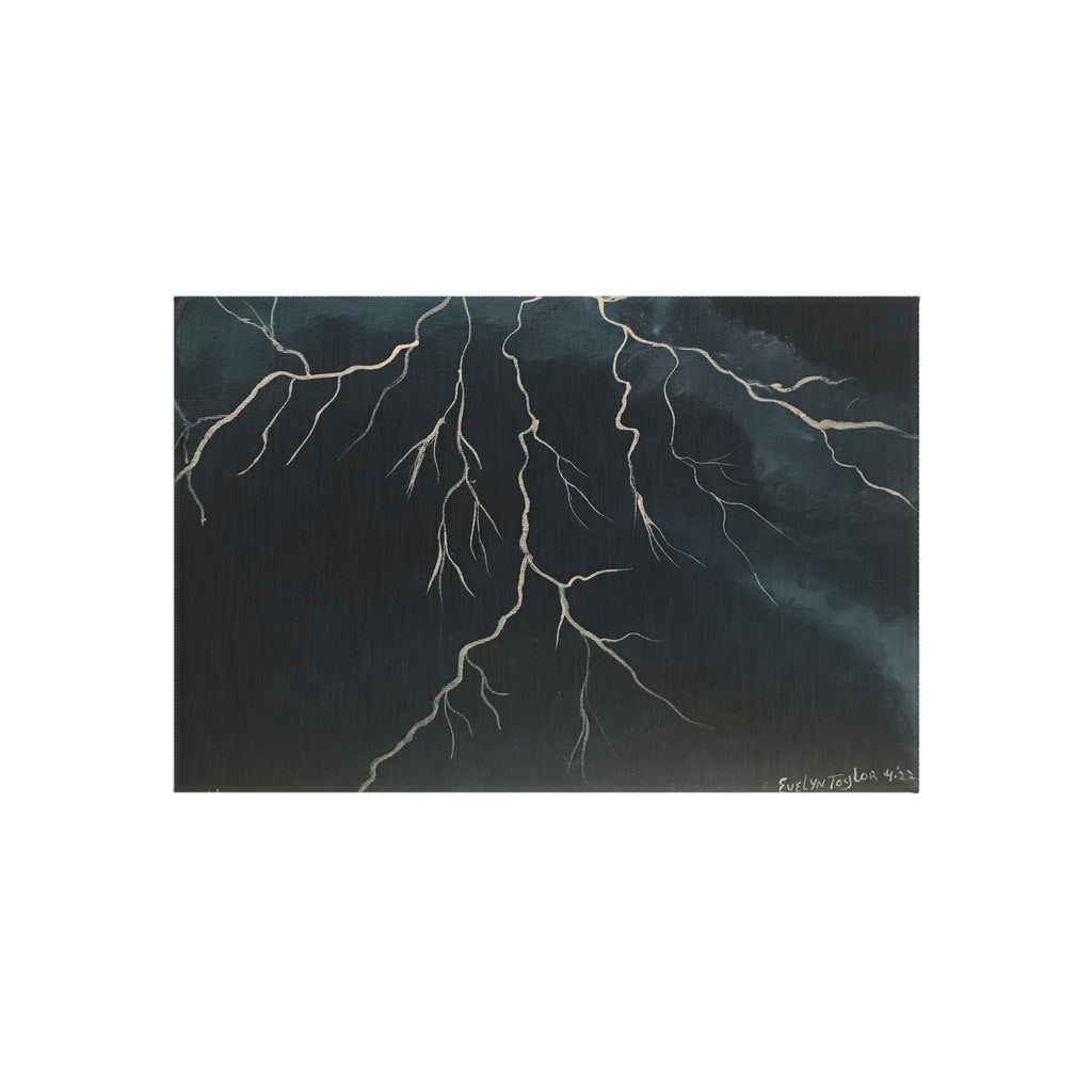 Outdoor Rug — Storm Lightning Design Patio Mat