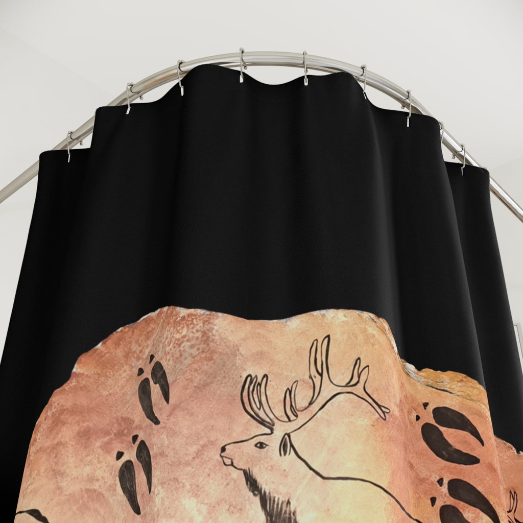 The Fragment — Neanderthal Cave Painting Shower Curtain