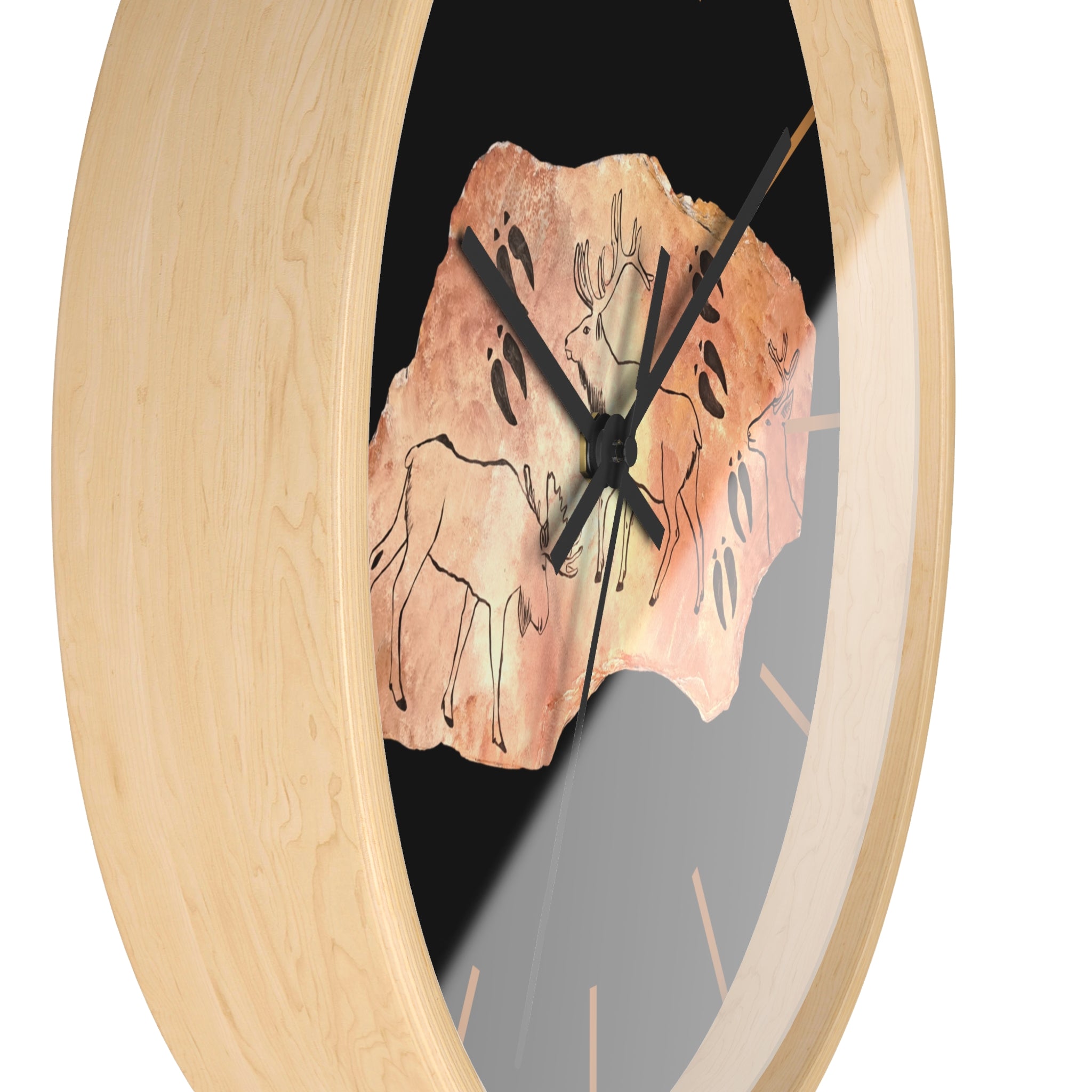 The Fragment — Neanderthal Cave Painting Wall Clock