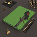 The Red-Winged Blackbird — Original Hand-Painted Art Hardcover Journal