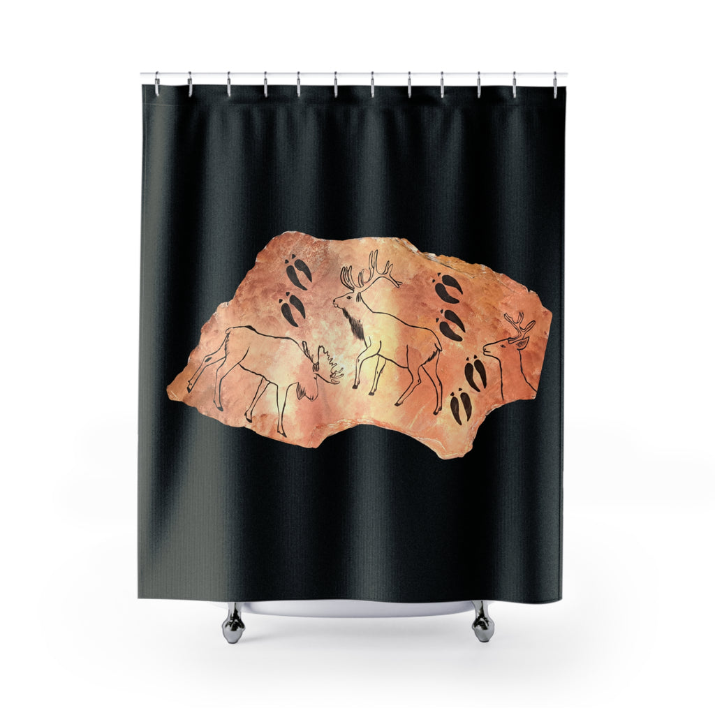 The Fragment — Neanderthal Cave Painting Shower Curtain