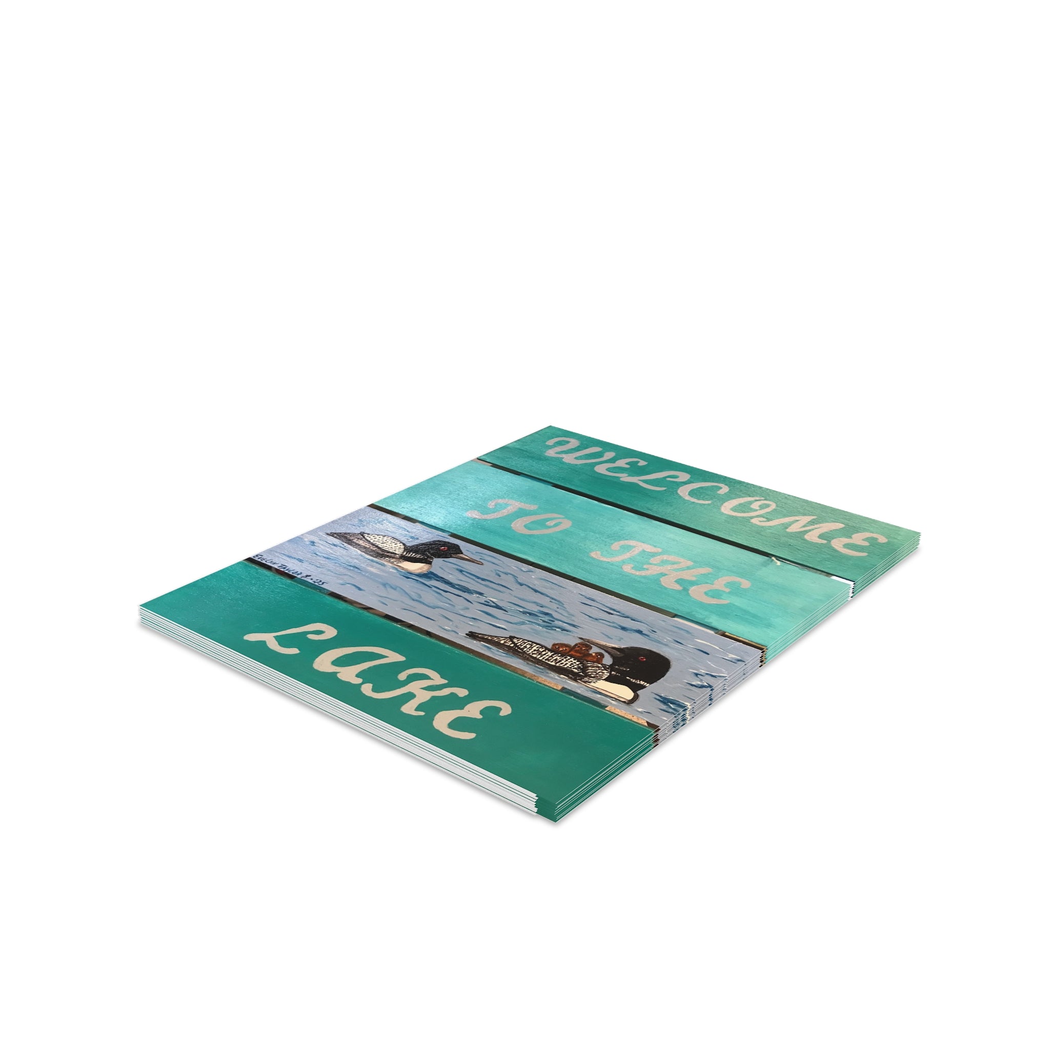 Lake Welcome Greeting Cards — "Welcome to the Lake" Note Cards (8/16/24 pcs)