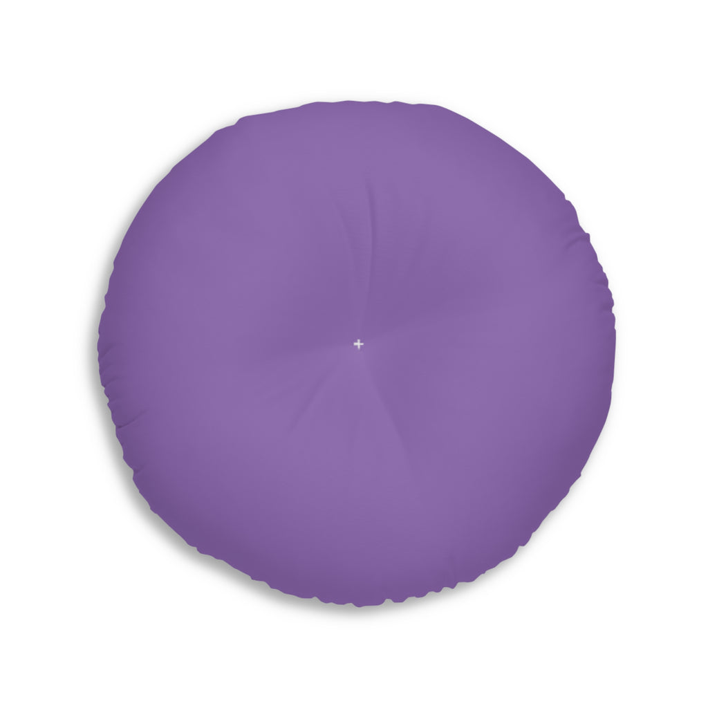Purple Rose — Round Tufted Floor Pillow